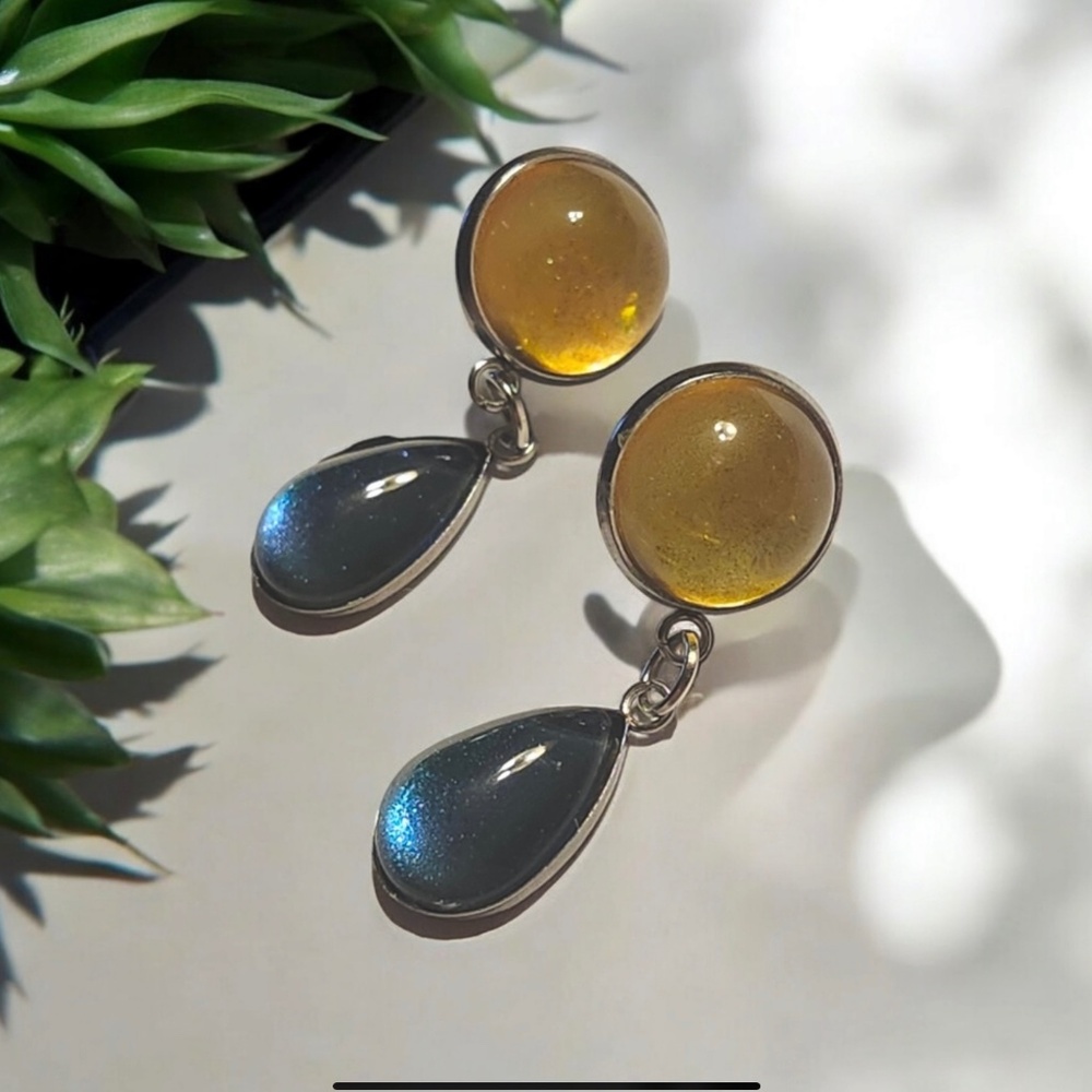 Alien Elixir Hand-Painted Earrings